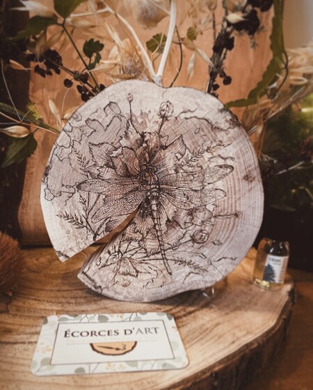 Support fleurs s&eacute;ch&eacute;es recto verso - 2024 *vendu*